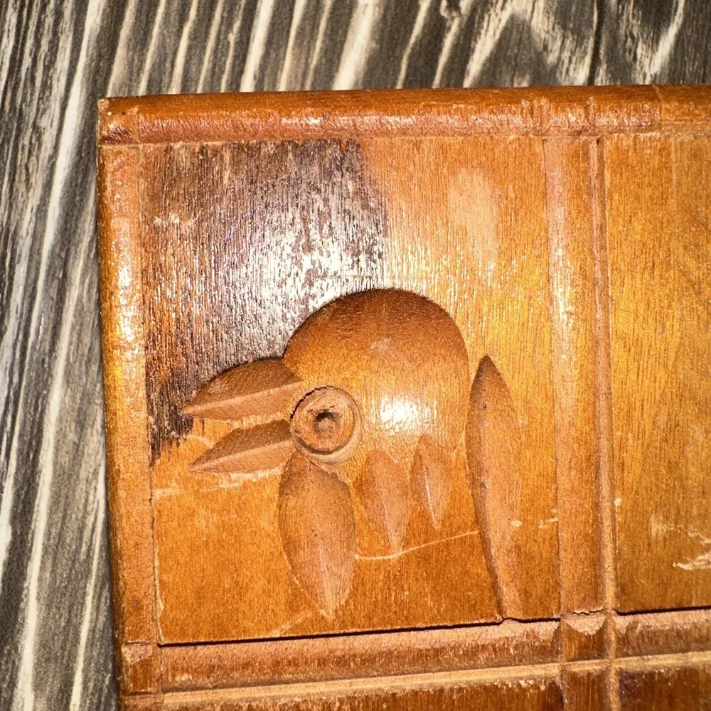 Vintage Hand Carved Wooden Butter Mold Wall Decor 6